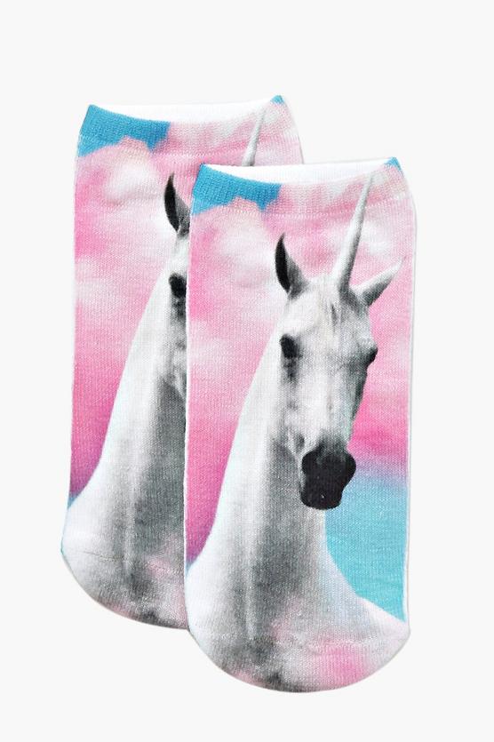 Tilly Ombre Unicorn Ankle Socks